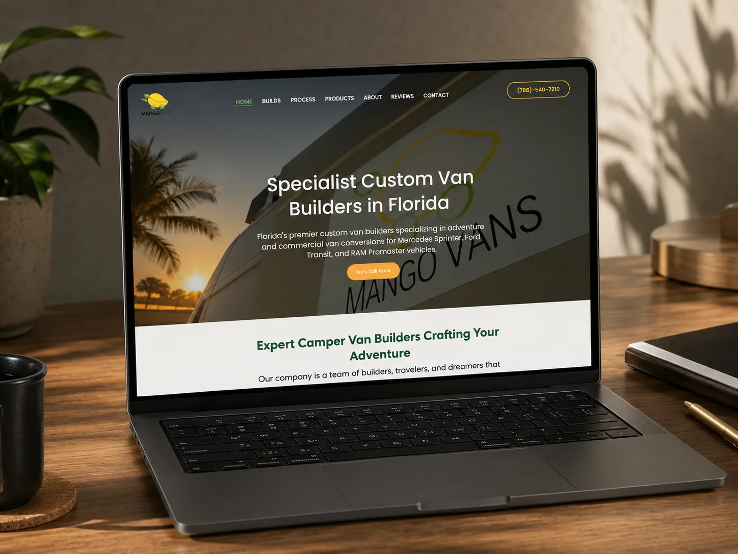 Mango Vans — booking app